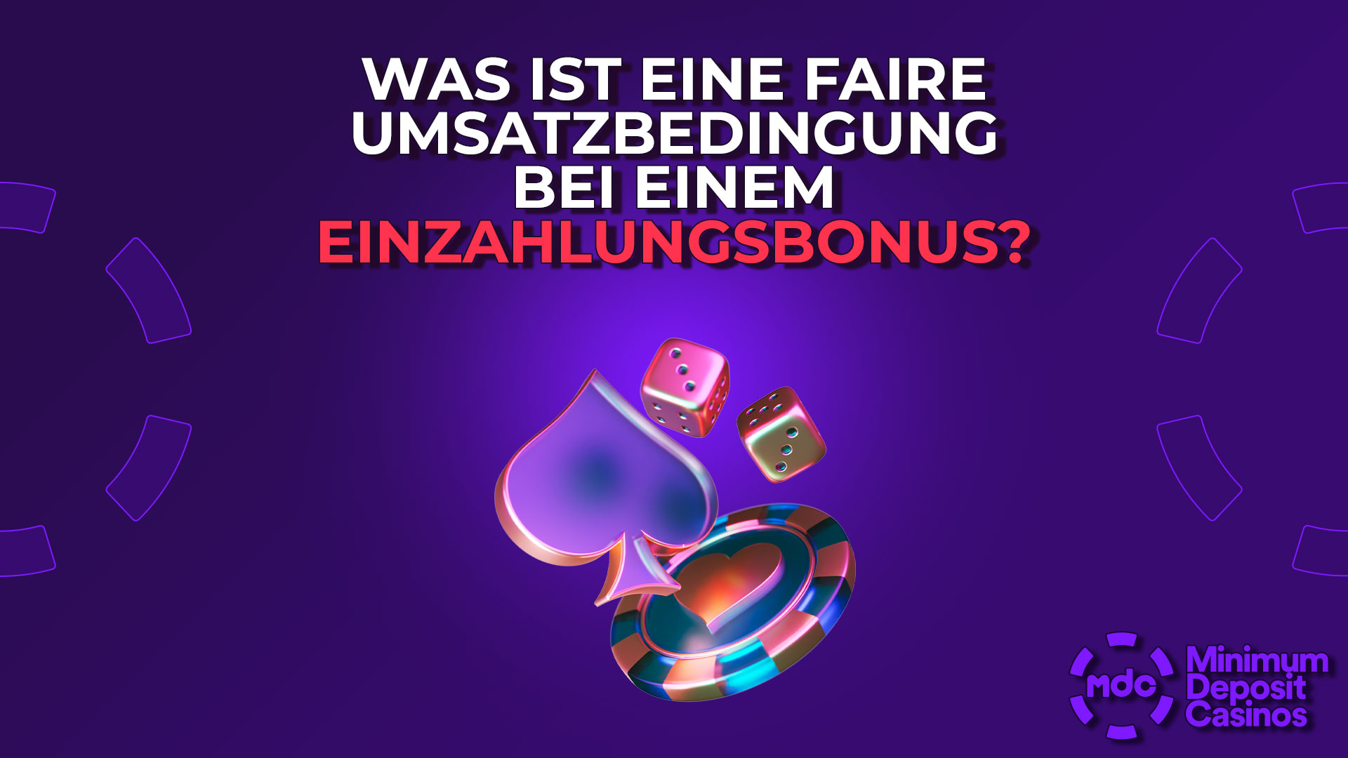 Was ist eine faire Umsatzbedingung bei einem Einzahlungsbonus?