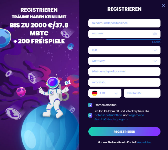 Bitdreams Casino Anmelden