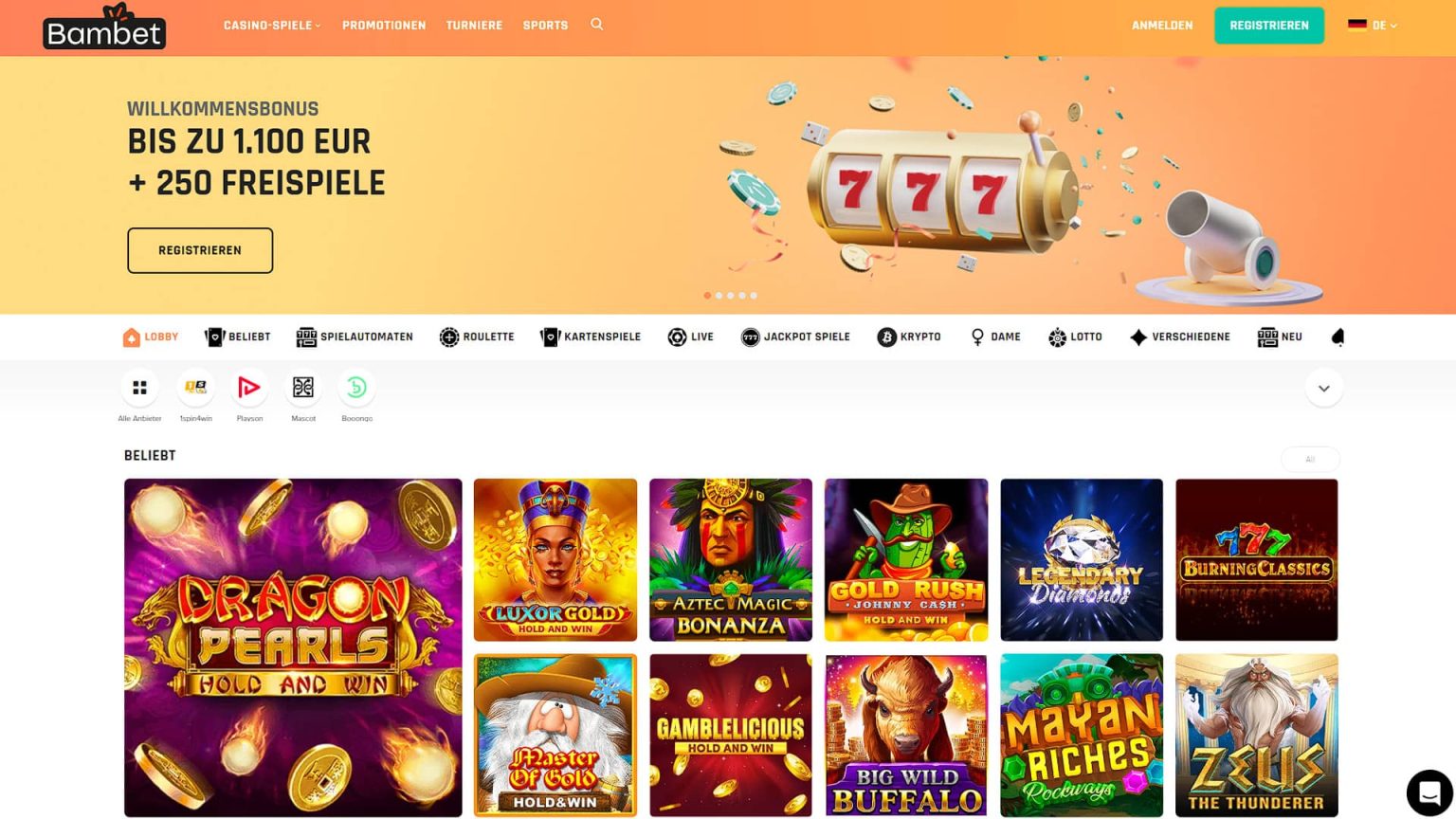 bambet casino bildschirmfoto