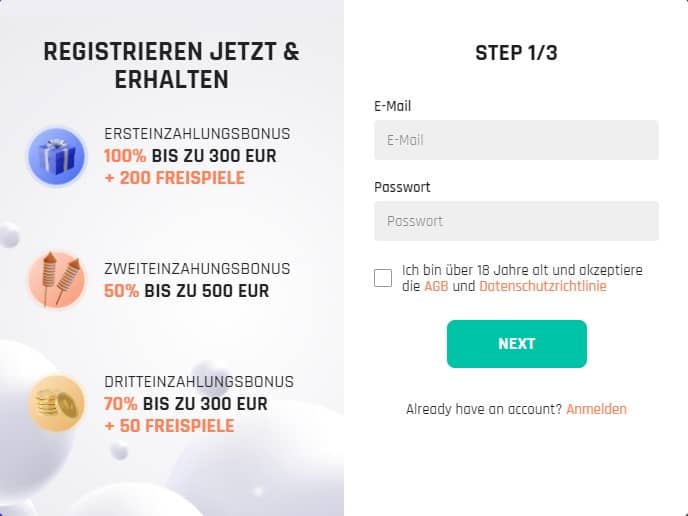 sign up Bambet casino