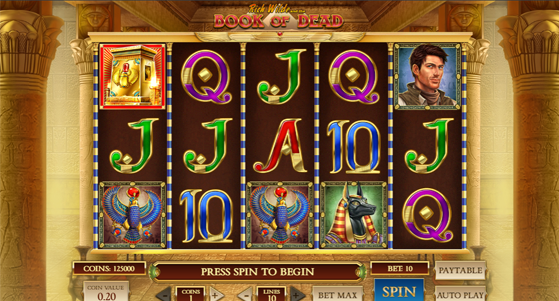 Book of the Dead Slot Game Image