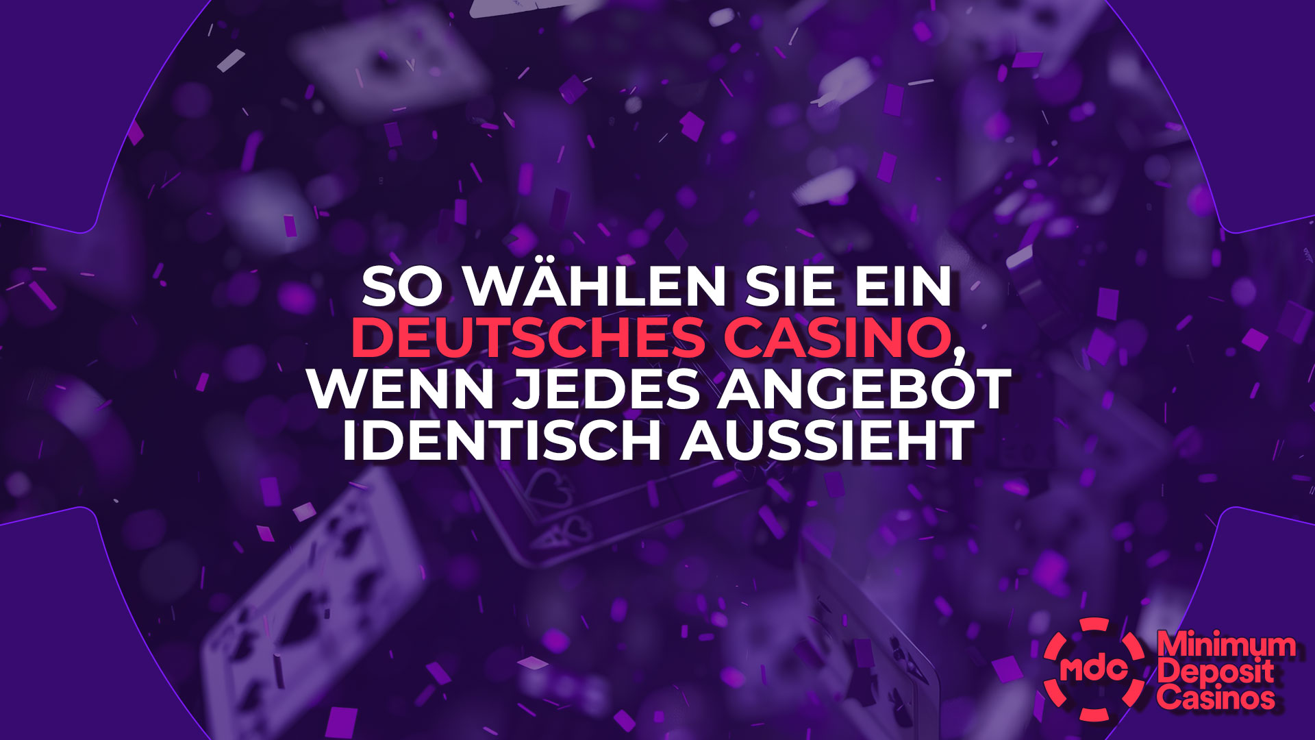 So wählen Sie ein deutsches Casino, wenn jedes Angebot identisch aussieht