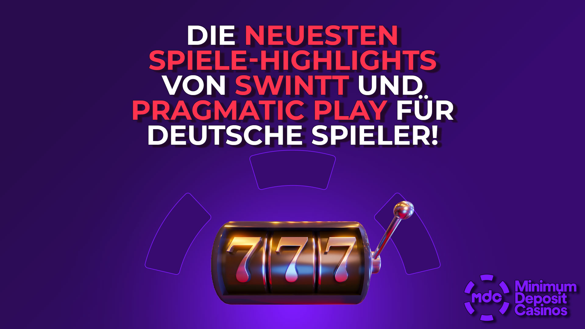 Die neuesten Spiele-Highlights von Swintt und Pragmatic Play für deutsche Spieler!