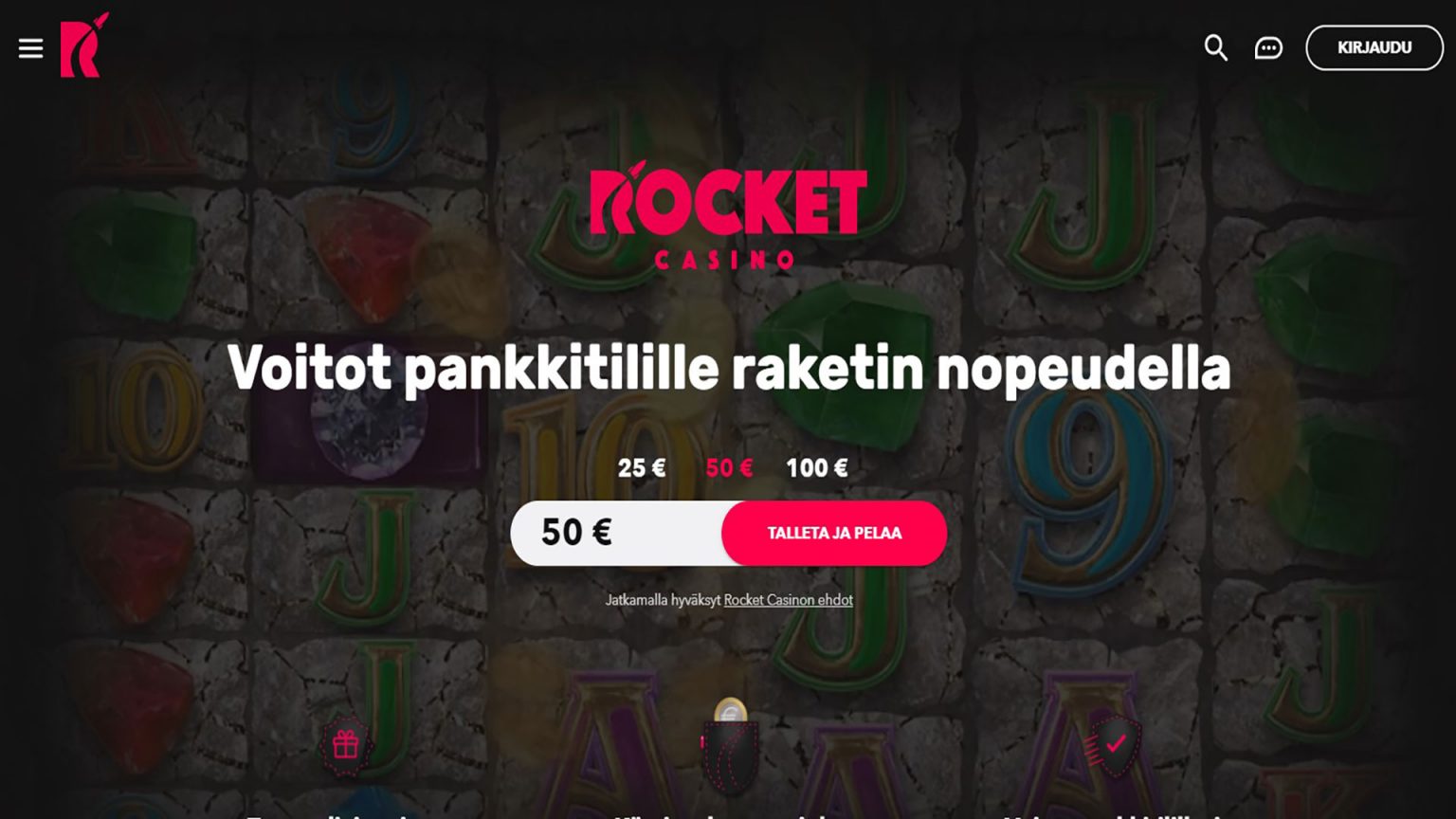 Rocket Casino kuvakaappaus