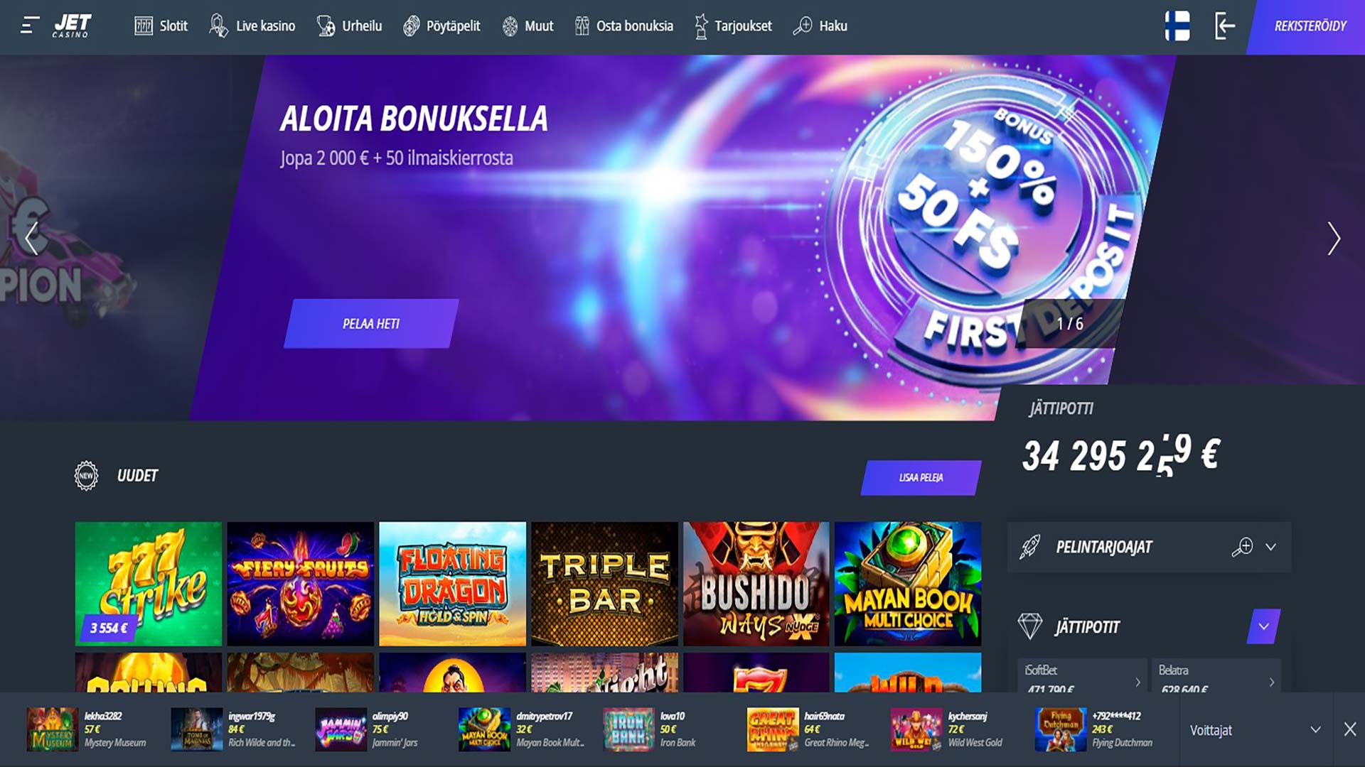 Jet - Minimum Deposit Casinos