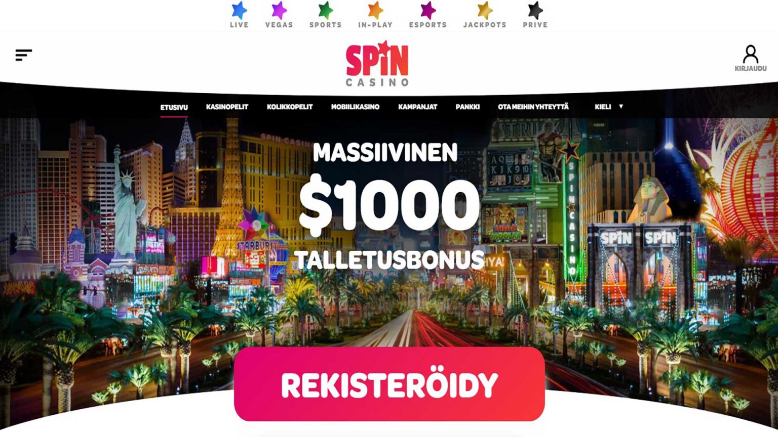 Spin Casino Screenshot