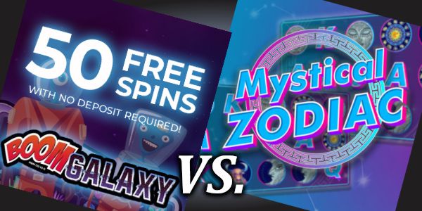 Boom Galaxy vs Mystical Zodiac Free Spins