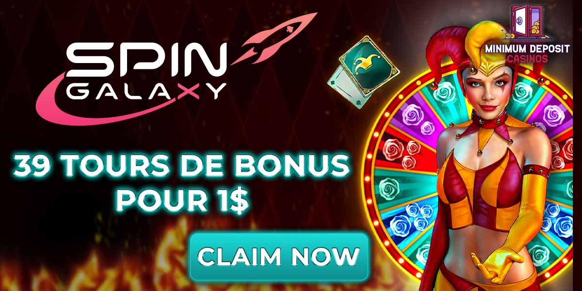 Spin Galaxy 39 tours de bonus pour 1$