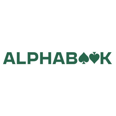 Alphabook logo white