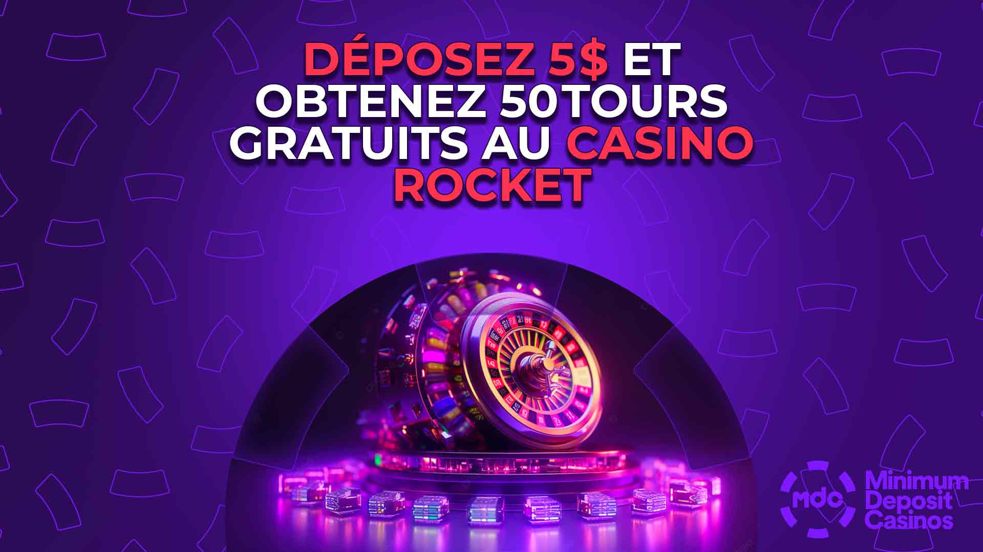 Le Casino Rocket offre 50 tours gratuits pour un dépôt de 5