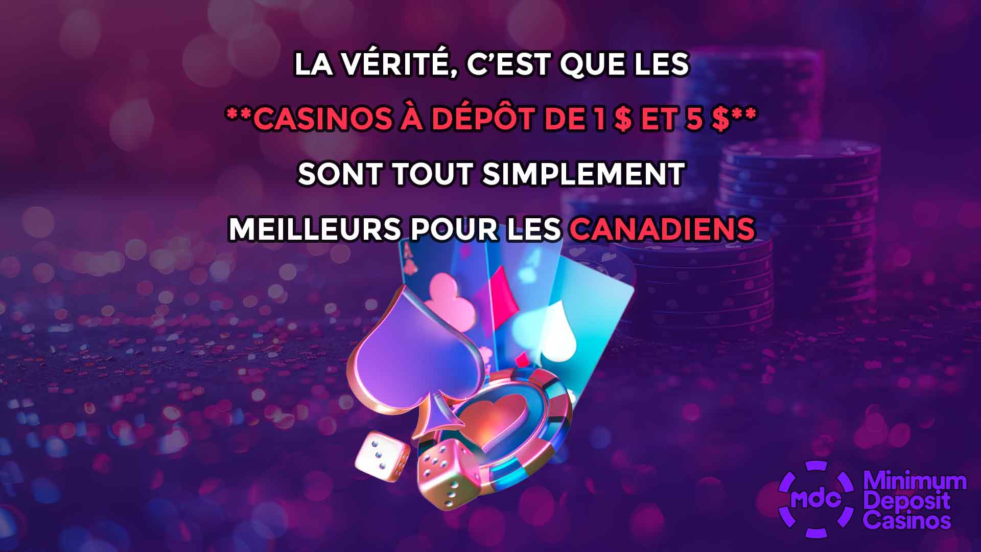 La vérité, c’est que les **casinos à dépôt de 1 $ et 5 $** sont tout simplement meilleurs pour les Canadiens