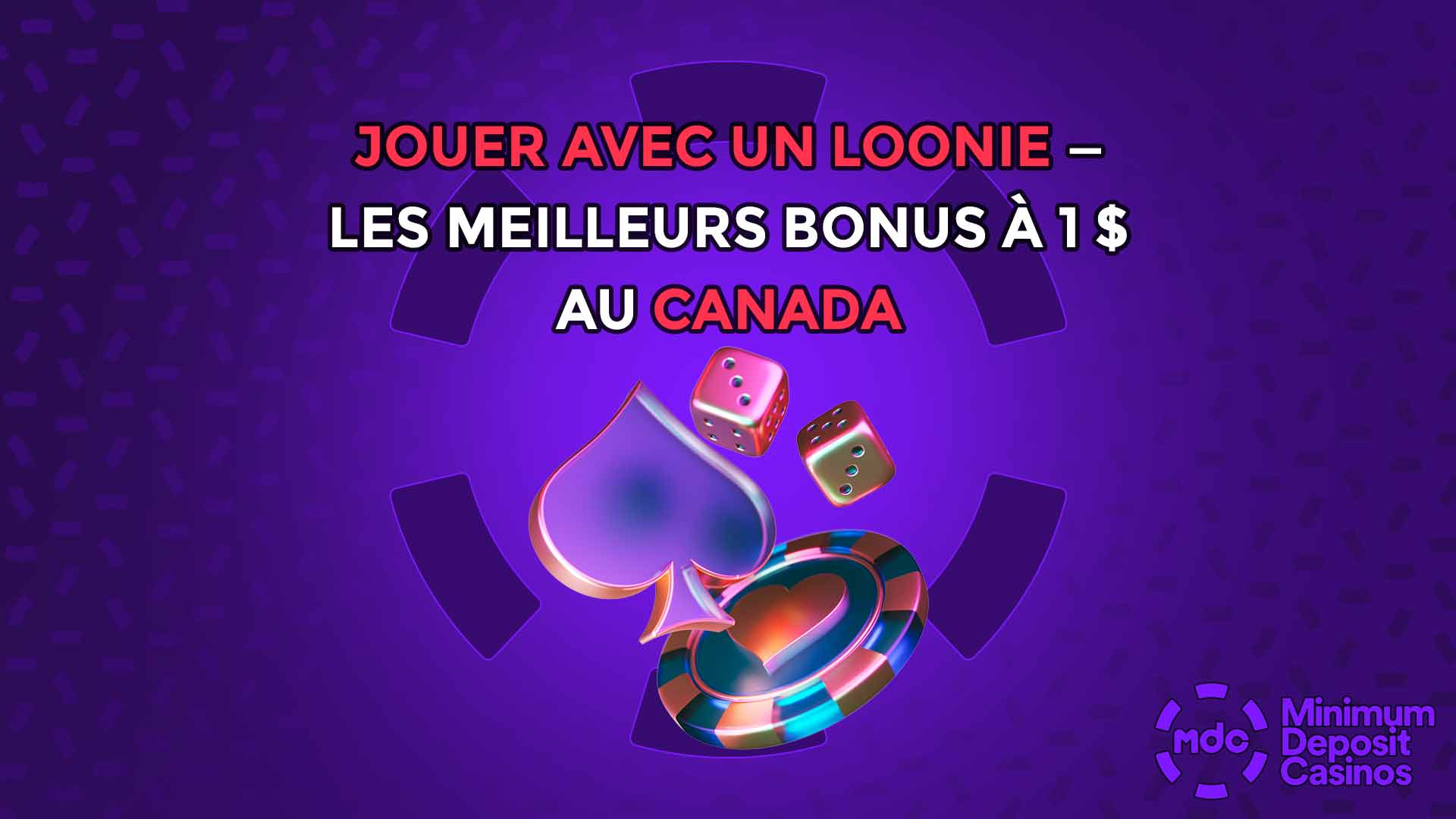 Jouer avec un loonie — les meilleurs bonus à 1 $ au Canada