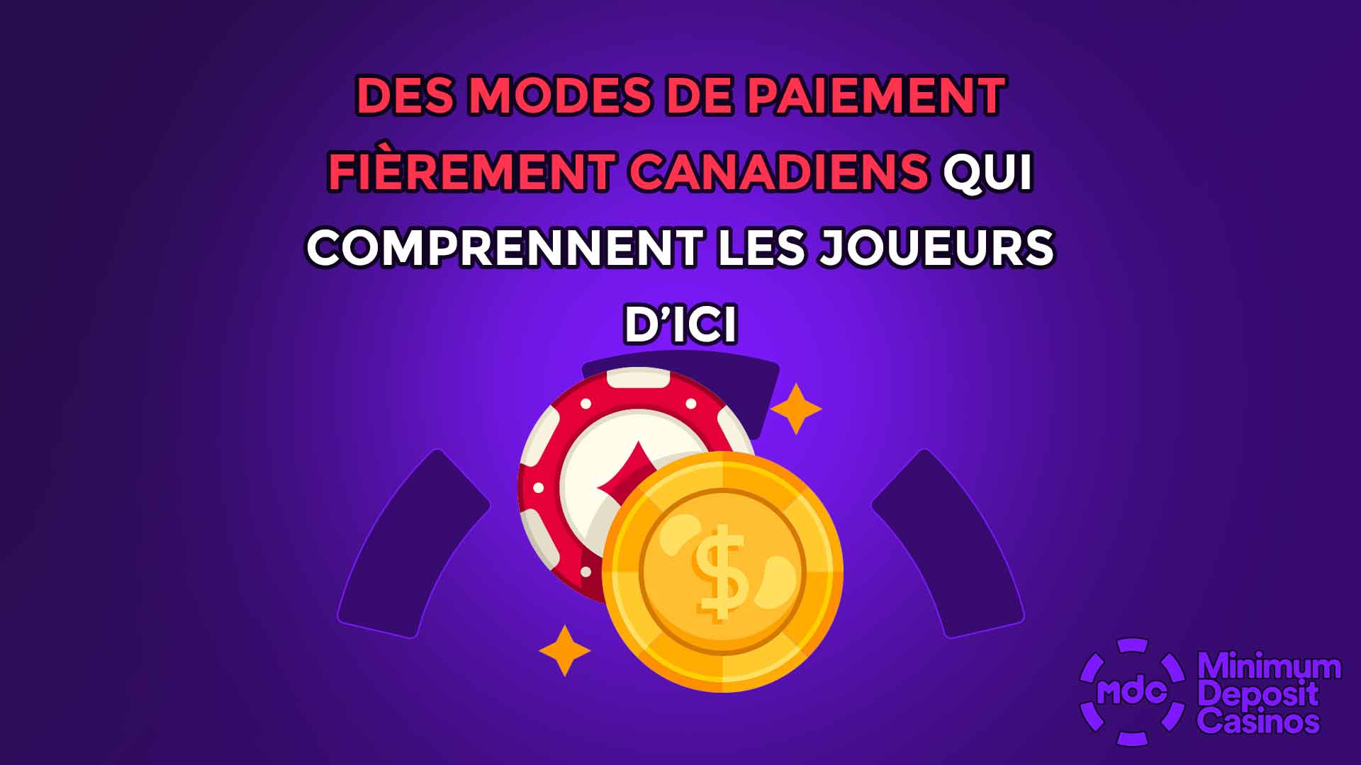 Des modes de paiement fièrement canadiens qui comprennent les joueurs d’ici