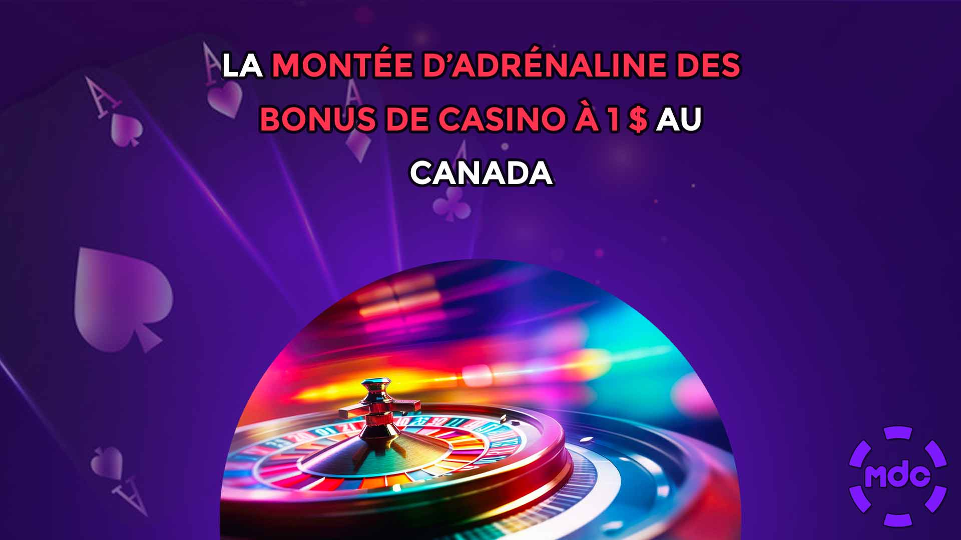 La montée d’adrénaline des bonus de casino à 1 $ au Canada