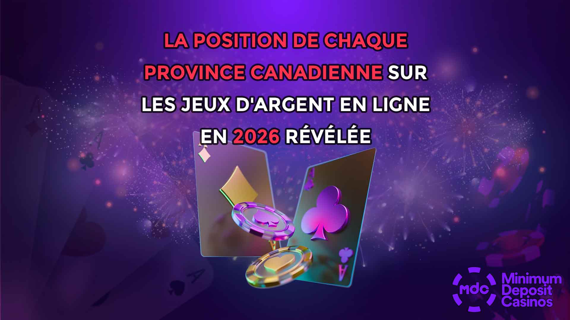 La position de chaque province canadienne sur les jeux d'argent en ligne en 2026 révélée