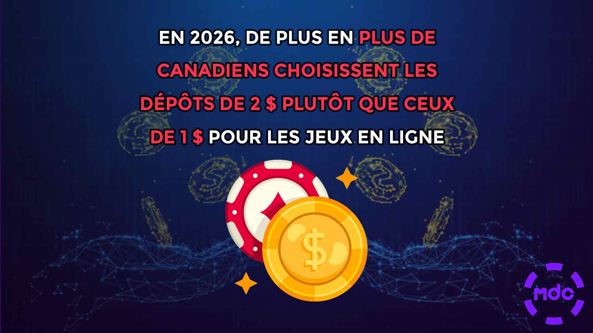En 2026, de plus en plus de Canadiens choisissent les dépôts de 2 $ plutôt que ceux de 1 $ pour les jeux en ligne