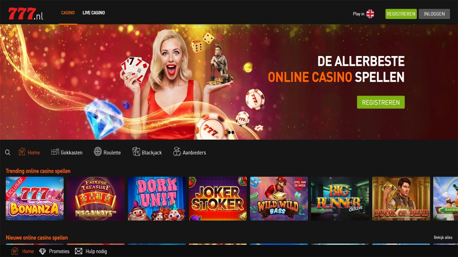 777.nl Casino Screenshot