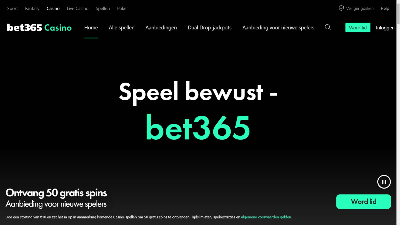 bet365 casino screenshot nl