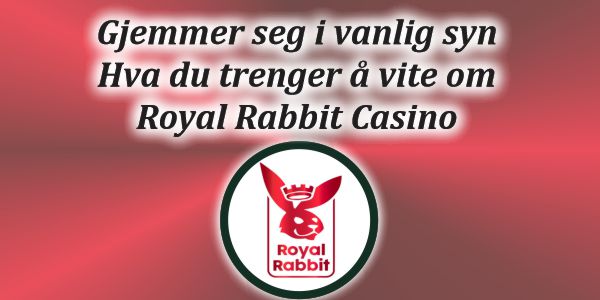 Gjemmer seg i vanlig syn – Hva du trenger å vite om Royal Rabbit Casino