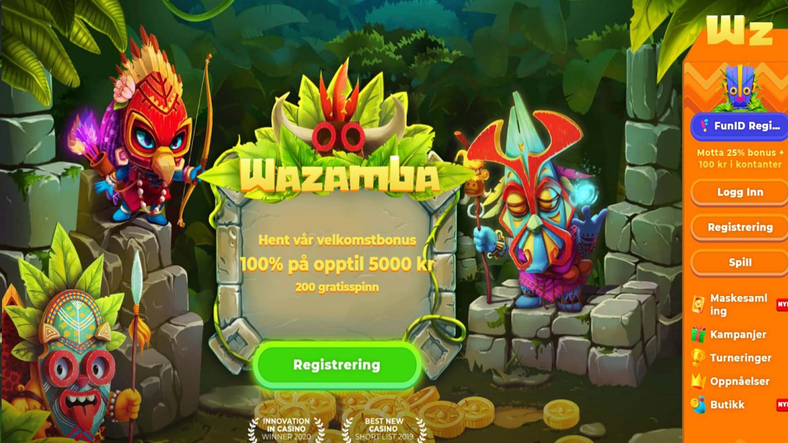 Skjermbilde av Wazamba casino