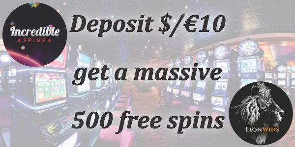 Deposit $€10 get a massive 500 free spins
