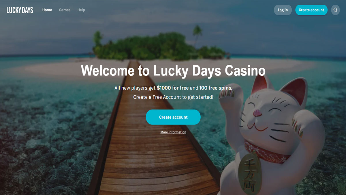 Lucky Days Casino Screenshot