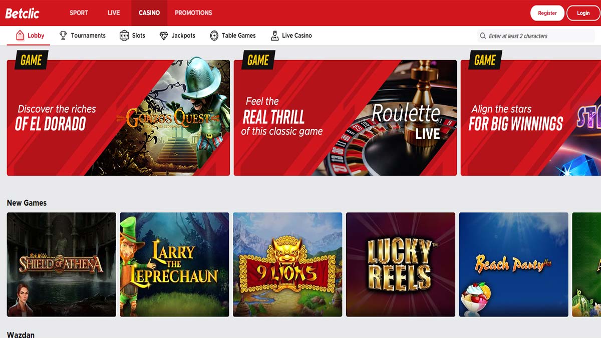 Betclic Casino Screenshot