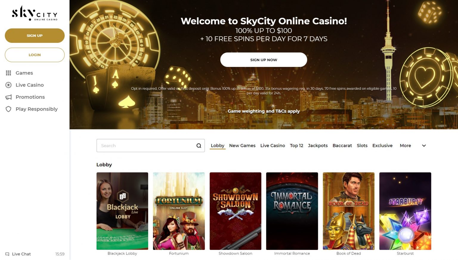 online casino nz dollars