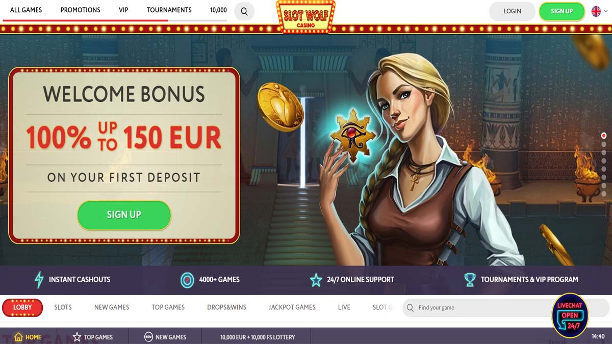 Slot Wolf Casino Screenshot