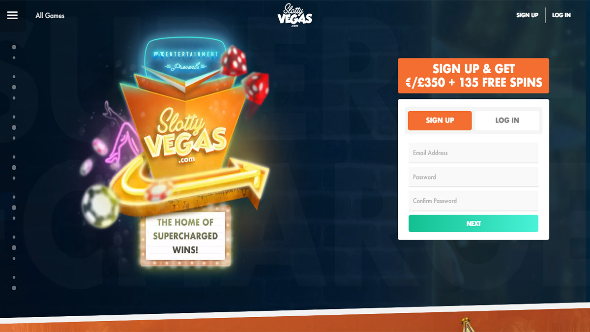 Slotty Vegas Casino Screenshot