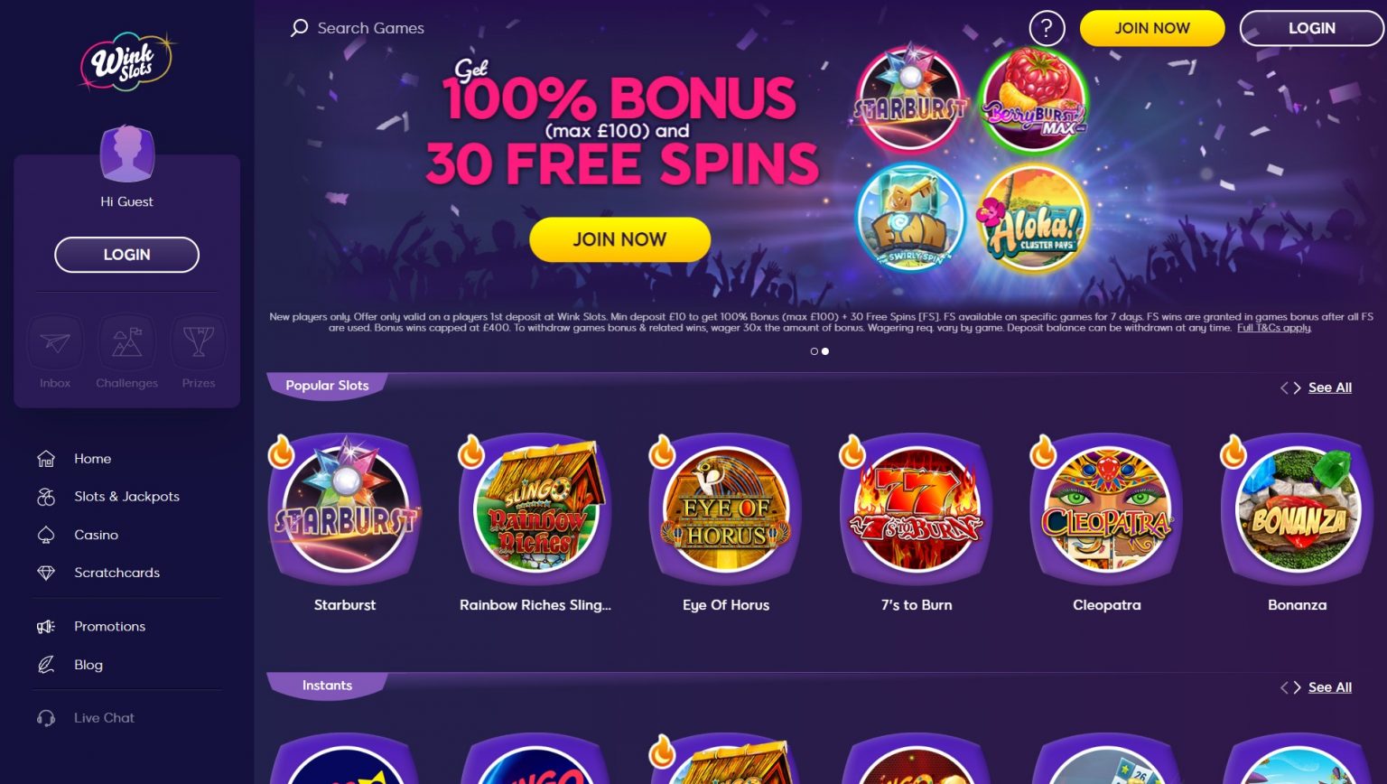Wink Slots Casino Review Minimum Deposit Casinos
