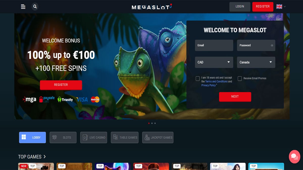 Megaslot Casino Screenshot