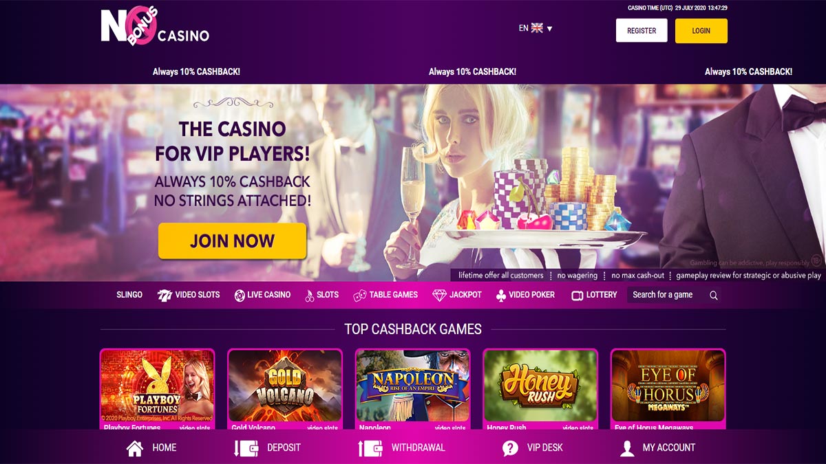 No Bonus Casino Screenshot