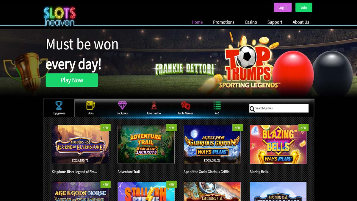 Slots Heaven Casino Screenshot