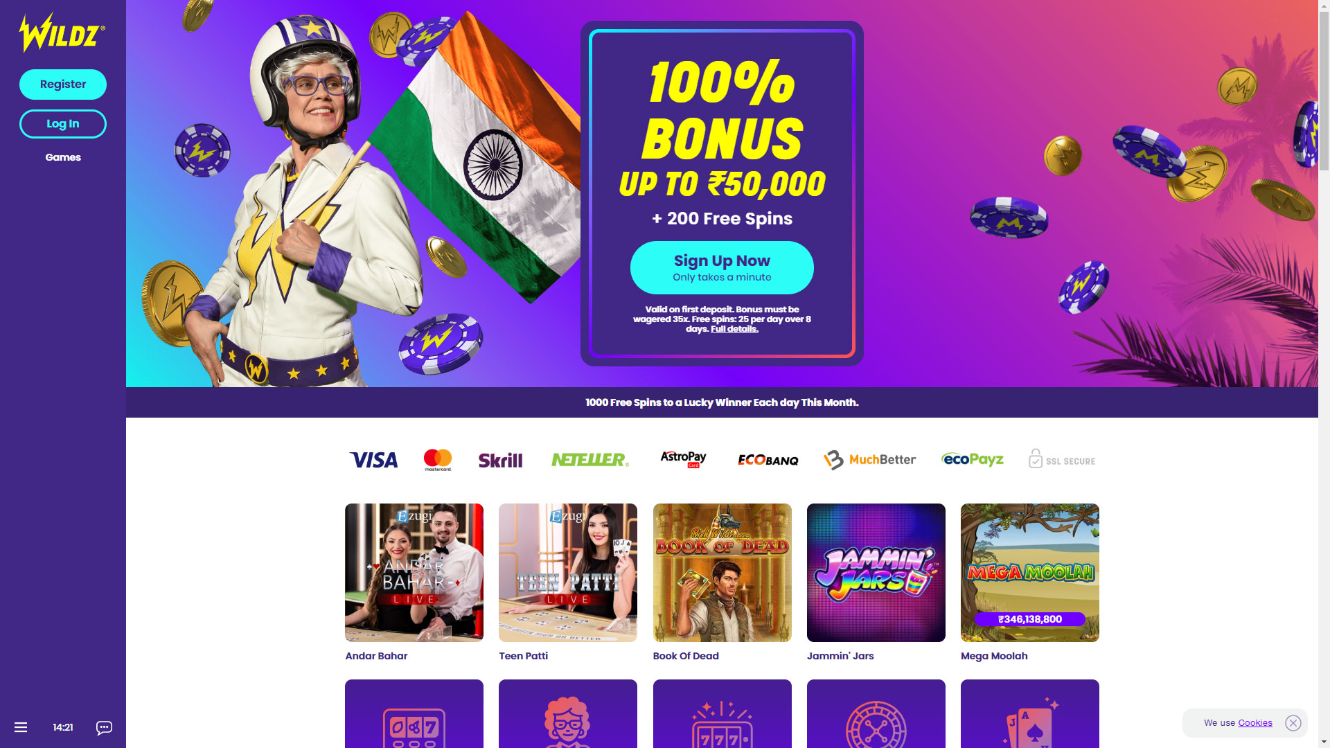 Play Casino Games | 500€ Bonus + 200 Free Spins | Wildz Casino