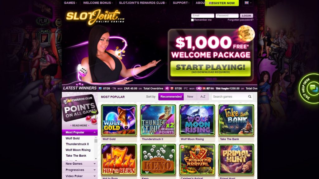 SlotJoint Casino Review Bonus up to /€1,000