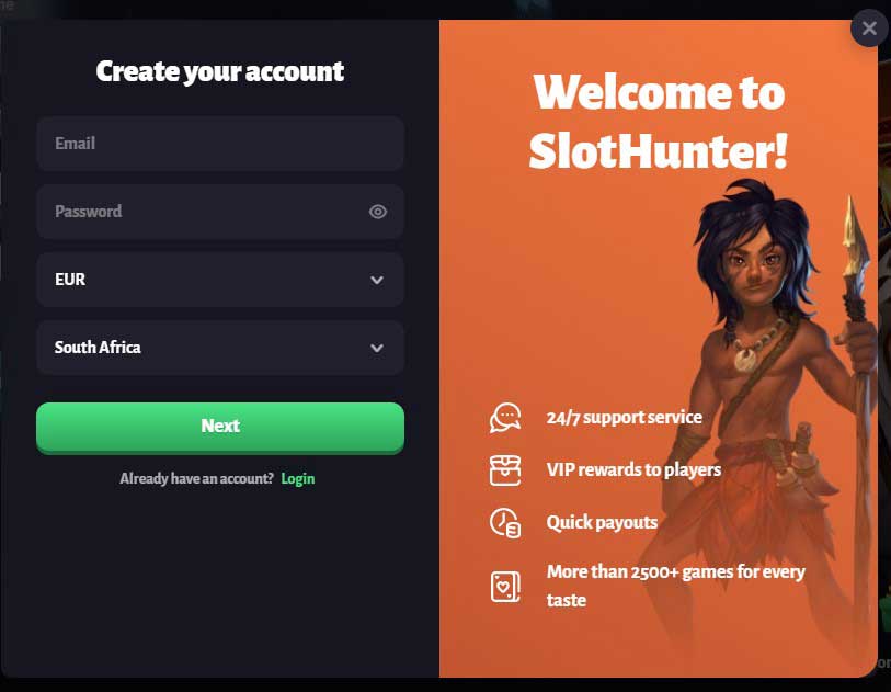 Slot Hunter Register