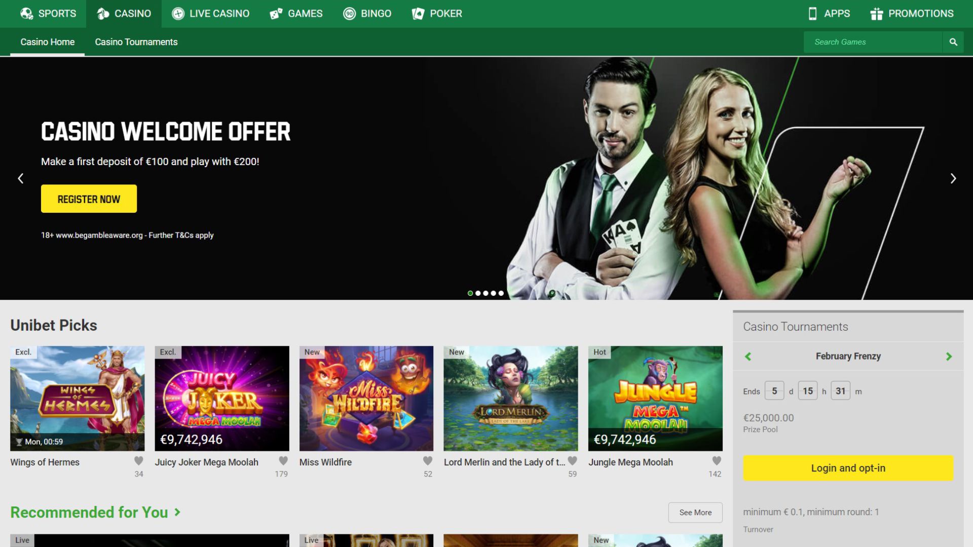 Unibet Casino Review USA – Double your Bankroll with a Bonus