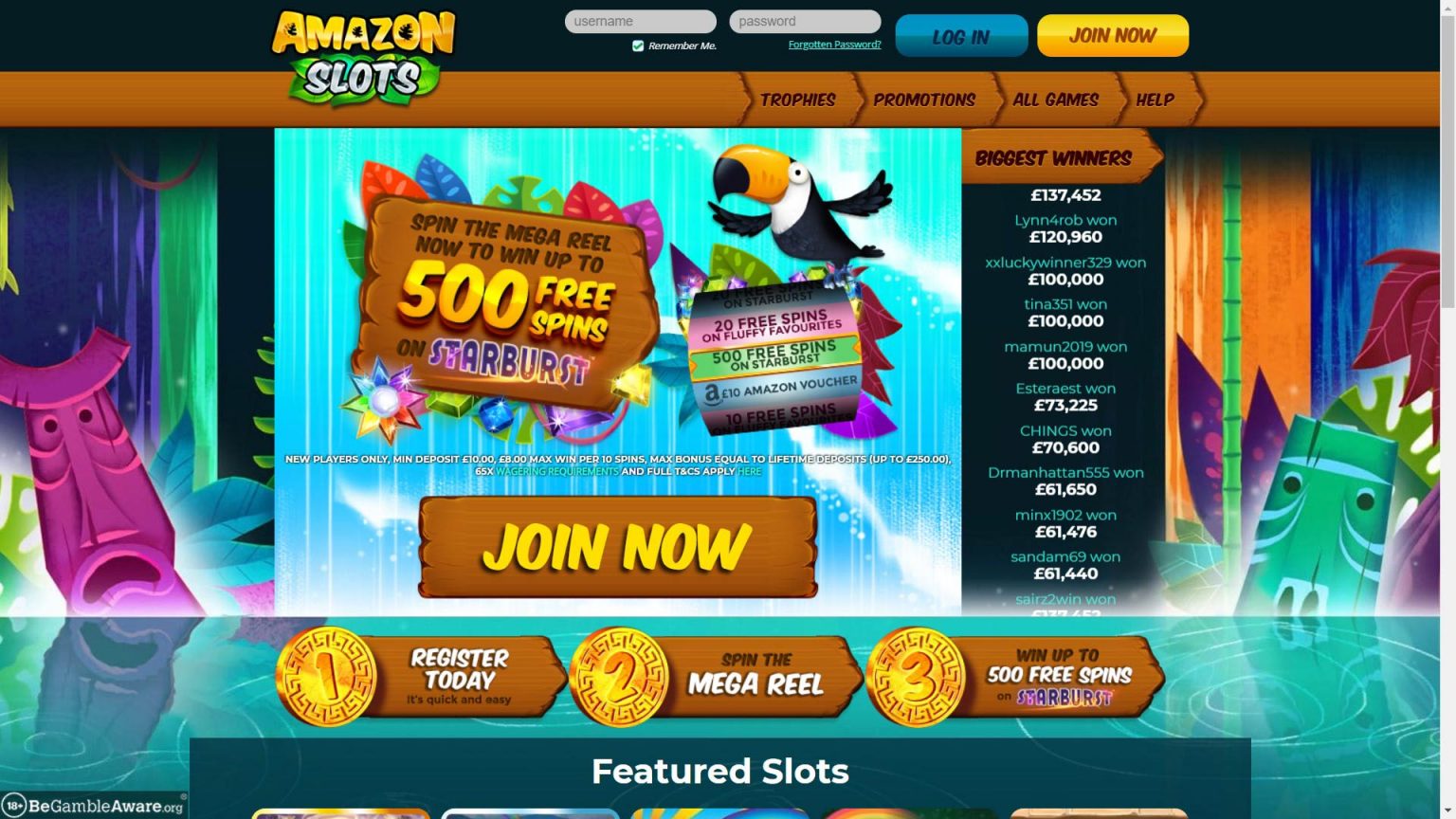 amazon slots casino screenshot