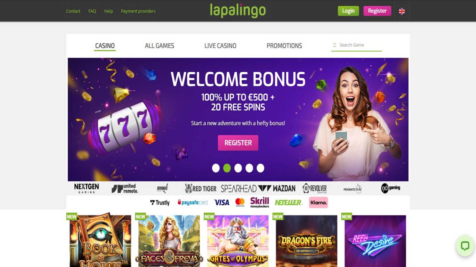 Lapalingo Casino Screenshot