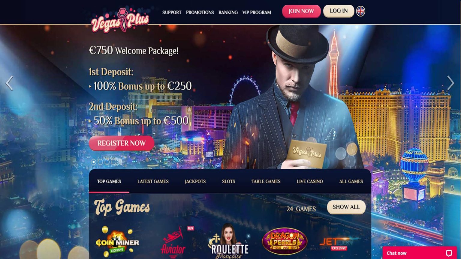 Vegas Plus Casino Screenshot