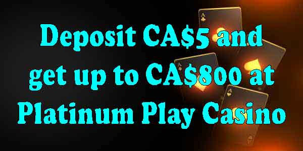 platinum play casino bonus