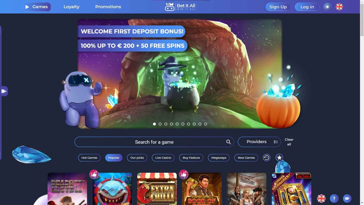 Bet It All Casino Review Boni