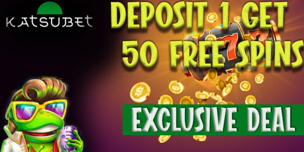 deposit 1 and get 50 free spins