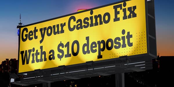 get your 10$ online casino fix billboard