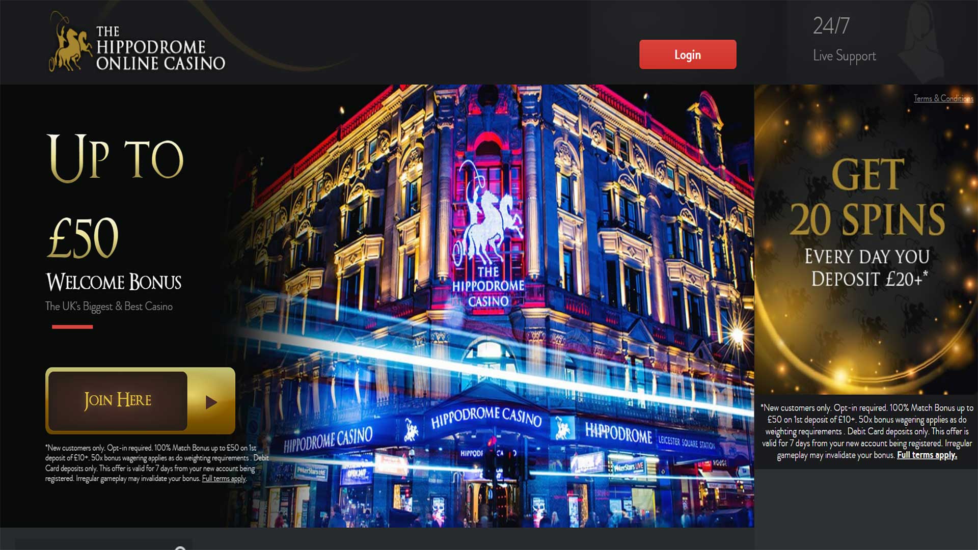 Hippodrome casino Minimum Deposit Casinos