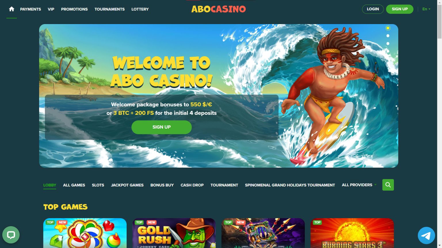 Abo Casino Screenshot