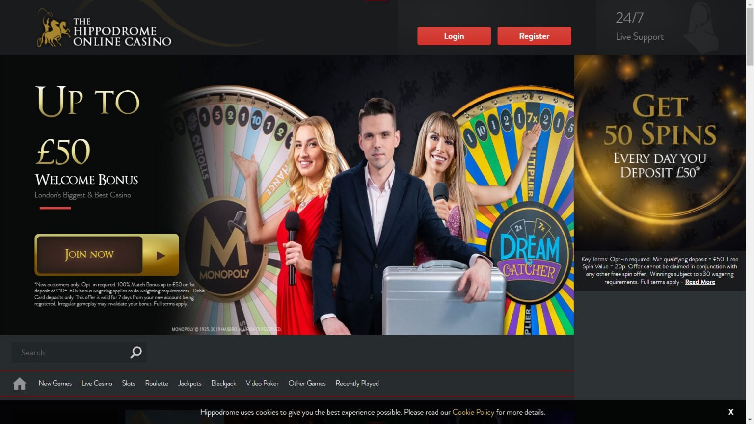 The Hippodrome Casino Screenshot