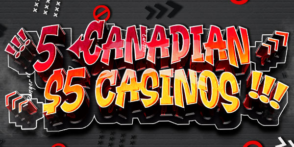 Here are 5 casinos with amazing $5 deposit welcome bonuses