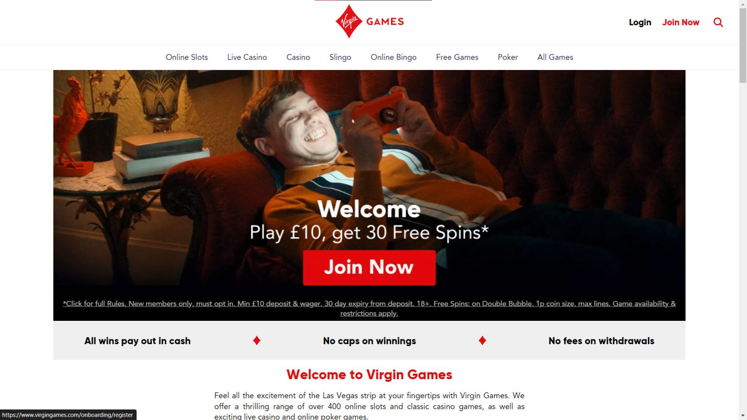 Virgin Games Screenshot